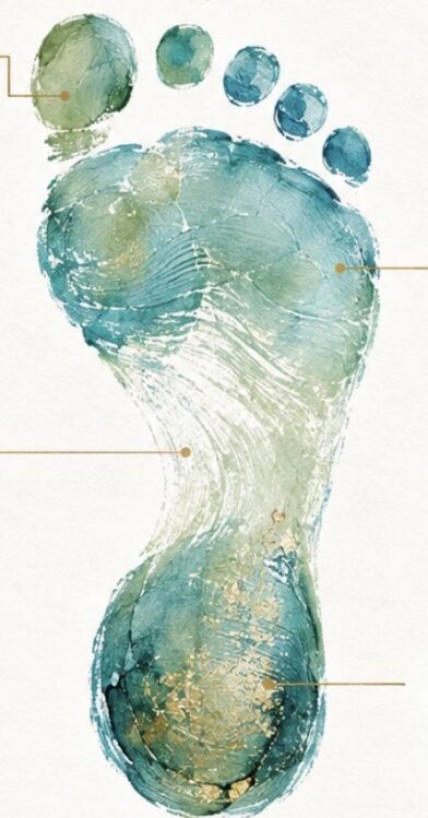 Lecture symbolique de l'empreinte du pied