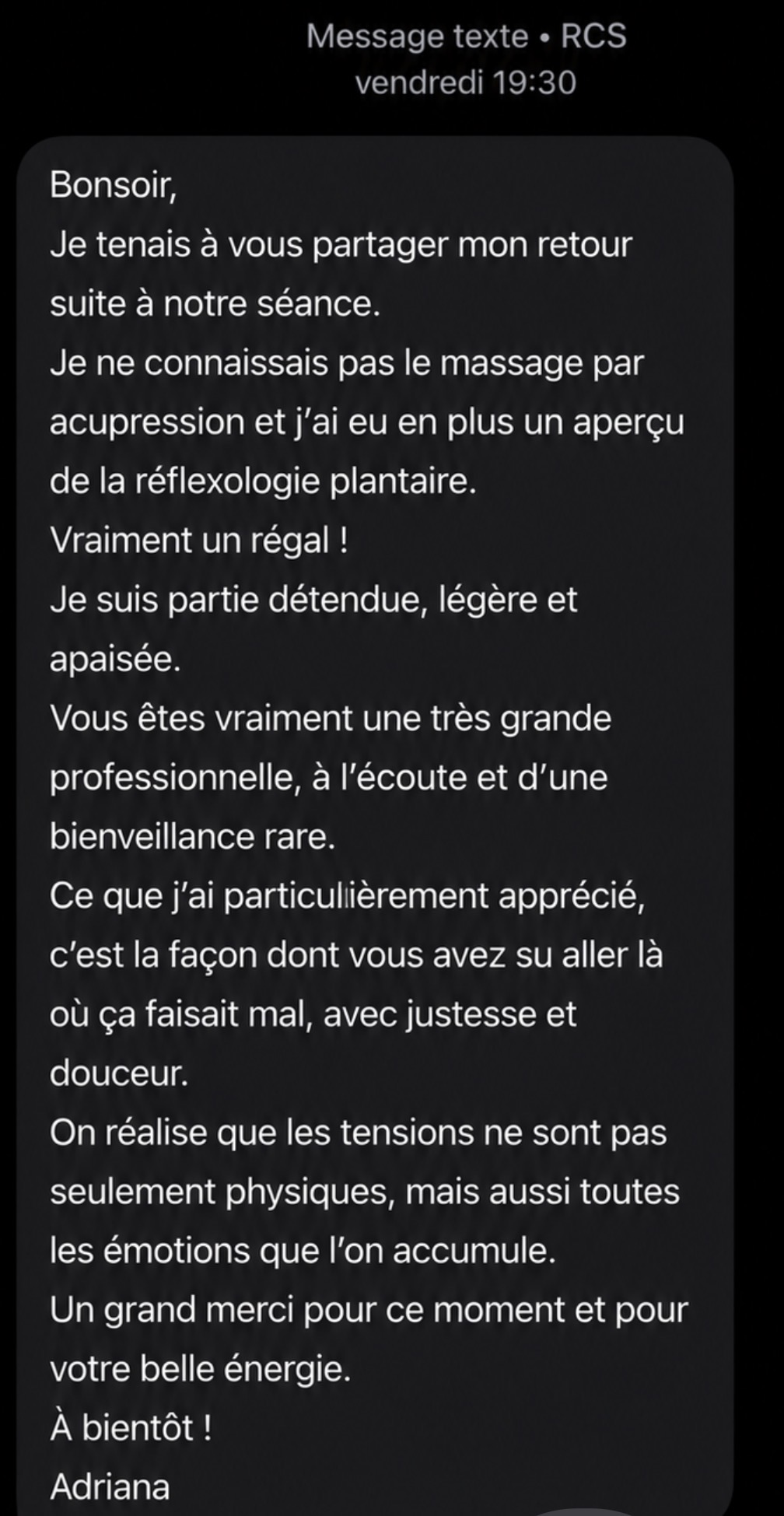 message